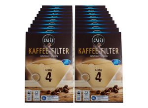 4316268685672 - Cafet Kaffeefilter Größe 4 100 Stück 18er Pack 4316268685672 - Cafet Kaffeefilter Größe 4 100 Stück 18er Pack