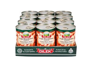 4036577986122 - Dilek Weiße Riesenbohnen 240 g Abtropfgewicht 12er Pack