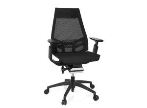 4251084661144 - Profi Bürostuhl GENIDIA SMART BLACK Netzstoff mit Armlehnen hjh OFFICE 4251084661144 - Profi Bürostuhl GENIDIA SMART BLACK Netzstoff mit Armlehnen hjh OFFICE