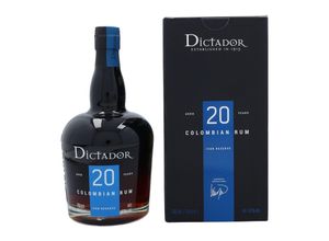 7707284029156 - Dictador 20 Jahre Rum 400 % vol 07 Liter 7707284029156 - Dictador 20 Jahre Rum 400 % vol 07 Liter