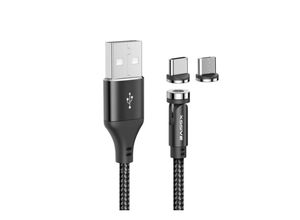 4255698200805 - Magnetisches Kabel für USB-C und Micro Lade- und Synchronisationskabel 4255698200805 - Magnetisches Kabel für USB-C und Micro Lade- und Synchronisationskabel