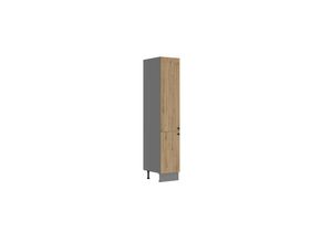 4262354979067 - Küche AVA Artisan Hochschrank 40 cm Lamellenoptik Küchenzeile Einbauküche