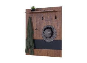 4057651242170 - Wandgarderobe MCW-A27 Garderobe Garderobenpaneel 5 Haken 100x80cm 3D-Struktur MVG Wildeiche-Optik 4057651242170 - Wandgarderobe MCW-A27 Garderobe Garderobenpaneel 5 Haken 100x80cm 3D-Struktur MVG Wildeiche-Optik