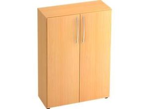 4032062000823 - Schrank TARA 3 Ordnerhöhen B 800 x T 330 x H 1144 mm Flügeltüren 2 Fachböden stapelbar Buche-Dekor 4032062000823 - Schrank TARA 3 Ordnerhöhen B 800 x T 330 x H 1144 mm Flügeltüren 2 Fachböden stapelbar Buche-Dekor