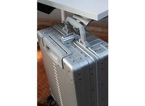 4260238820191 - Kofferhalter actiHook für actiCase Koffer bis 20 kg 360° drehbar Schraubverbindung L 188 x B 120 x H 40 mm Aluminium silber 4260238820191 - Kofferhalter actiHook für actiCase Koffer bis 20 kg 360° drehbar Schraubverbindung L 188 x B 120 x H 40 mm Aluminium silber