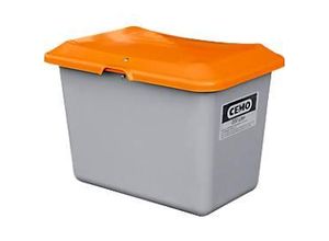 4052886333808 - Cemo Gmbh - Streugutbehälter L890xB600xH640mm 200l gfk grau orange oEntnahmeöffnung cemo