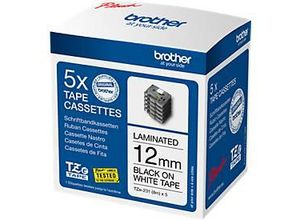 4977766802796 - Schriftbandkassette TZE231M5 8mx12mm sw auf ws 5 St Pa 4977766802796 P-Touch 5 Stück