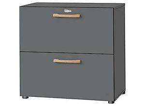 4251898812787 - Schäfer Shop Select Hängeregistraturschrank Start Off Wood 2 OH Durchfassgriffe B 800 x T 420 x H 788 mm Holz graphit 4251898812787 - Schäfer Shop Select Hängeregistraturschrank Start Off Wood 2 OH Durchfassgriffe B 800 x T 420 x H 788 mm Holz graphit