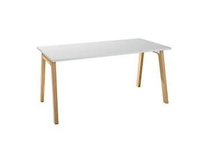 4251898813036 - Select Schreibtisch Start Off Wood Rechteck A-Fuß B 1600 x T 800 x H 735 mm lichtgrau Holzoptik 4251898813036 - Select Schreibtisch Start Off Wood Rechteck A-Fuß B 1600 x T 800 x H 735 mm lichtgrau Holzoptik