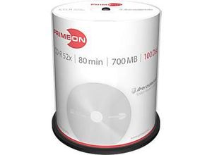 4260027611030 - Primeon 2761103 CD-R 80 Rohling 700 MB 100 St Spindel Silber Matte Oberfläche 4260027611030 - Primeon 2761103 CD-R 80 Rohling 700 MB 100 St Spindel Silber Matte Oberfläche
