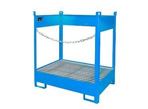 4052462016071 - Fass-Stapelpalette FSP-2 seitlich offen für 2 x 200 l Fass blau 4052462016071 - Fass-Stapelpalette FSP-2 seitlich offen für 2 x 200 l Fass blau