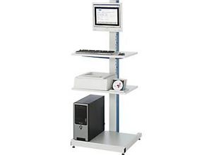 4040376879103 - Computerständer Kabelkanal mit integrierter 4fach-Steckdosenleiste stationär RAU 4040376879103 - Computerständer Kabelkanal mit integrierter 4fach-Steckdosenleiste stationär RAU