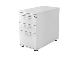 4032062194461 - Standcontainer ULM 1 Utensilienauszug 2 Schübe 1 HR-Auszug B 428 x T 800 x H 720-760 mm lichtgrau