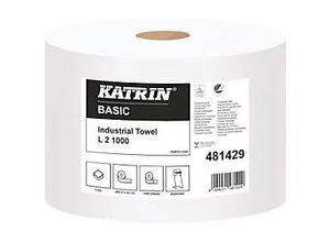 4004231481429 - Putzpapier KATRIN L2 2-lagig Tuchgröße ca 220 x 360 mm weiß 2 Rollen mit jeweils 1000 Tüchern 4004231481429 - Putzpapier KATRIN L2 2-lagig Tuchgröße ca 220 x 360 mm weiß 2 Rollen mit jeweils 1000 Tüchern