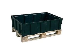 4052886129289 - Cemo - Polyethylen-Auffangwanne zum direkten Aufstellen auf den Boden oder Paletten mit verzinktem Stahlgitterrost BxTxH 1205x805x330 mm Vol 224 l