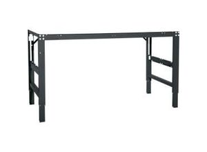 4045916135930 - Arbeitstisch Ergo Elektro-Hydraulik Platte Kunststoff 1500 x 800 mm anthrazit