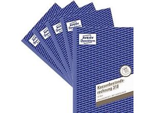 4004182205594 - 318-5 Kassenbestandsrechnung Format A5 5 Bücher mit jeweils 50 Blatt FSC®-Papier weiß 4004182205594 - 318-5 Kassenbestandsrechnung Format A5 5 Bücher mit jeweils 50 Blatt FSC®-Papier weiß
