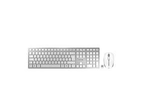 4025112095344 - Funktastatur mit Maus Cherry DW 9100 SLIM QWERTZ USB Bluetooth wiederaufladbar Maus mit 6 Tasten bis 2400 dpi bis 10 m silber-weiß 4025112095344 - Funktastatur mit Maus Cherry DW 9100 SLIM QWERTZ USB Bluetooth wiederaufladbar Maus mit 6 Tasten bis 2400 dpi bis 10 m silber-weiß