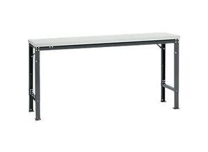 4045916138061 - AU70817016 Arbeits-Grundtisch UNIVERSAL Spezial mit Melaminplatte BxTxH = 1750 x 800 x 722-1022 mm Anthrazit 4045916138061 - AU70817016 Arbeits-Grundtisch UNIVERSAL Spezial mit Melaminplatte BxTxH = 1750 x 800 x 722-1022 mm Anthrazit