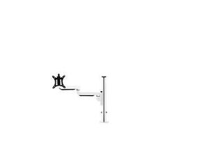 8719747100950 - Monitorarm BakkerElkhuizen Filex Galaxy Flex Single für 1 Display bis 12 kg höhen- & tiefenverstellbar dreh-& neigbar mit Tischklemme weiß 8719747100950 - Monitorarm BakkerElkhuizen Filex Galaxy Flex Single für 1 Display bis 12 kg höhen- & tiefenverstellbar dreh-& neigbar mit Tischklemme weiß