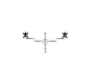 8719747101018 - Monitorarm BakkerElkhuizen Filex Galaxy Modular Dual für 2 Displays bis 12 kg höhen- & tiefenverstellbar dreh-& neigbar mit Tischklemme weiß 8719747101018 - Monitorarm BakkerElkhuizen Filex Galaxy Modular Dual für 2 Displays bis 12 kg höhen- & tiefenverstellbar dreh-& neigbar mit Tischklemme weiß
