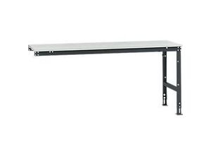 4045916081473 - AU61177016 Arbeits-Anbautisch UNIVERSAL Standard mit Kunststoffplatte BxTxH = 2000 x 800 x 760-870 mm Anthrazit 4045916081473 - AU61177016 Arbeits-Anbautisch UNIVERSAL Standard mit Kunststoffplatte BxTxH = 2000 x 800 x 760-870 mm Anthrazit