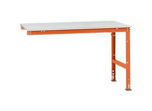 4045916080872 - AU60672001 Arbeits-Anbautisch UNIVERSAL Standard mit Kunststoffplatte BxTxH = 1500 x 1000 x 760-870 mm Rotorange (RAL 2001) 4045916080872 - AU60672001 Arbeits-Anbautisch UNIVERSAL Standard mit Kunststoffplatte BxTxH = 1500 x 1000 x 760-870 mm Rotorange (RAL 2001)