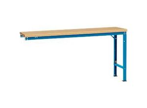 4045916157789 - AU80855012 Arbeits-Anbautisch UNIVERSAL Spezial mit Multiplexplatte BxTxH = 1750 x 800 x 722-1022 mm Licht-Blau (RAL 5012)