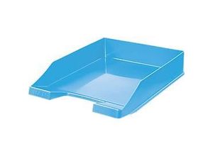 4012473112889 - Ablagekorb Klassik für Format A4 C4 mit Beschriftungsfeld stapelbar B 255 x T 348 x H 65 mm Kunststoff hellblau 10 Stück 4012473112889 - Ablagekorb Klassik für Format A4 C4 mit Beschriftungsfeld stapelbar B 255 x T 348 x H 65 mm Kunststoff hellblau 10 Stück
