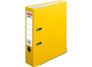 4008115481307 - herlitz maXfile protect Ordner DIN A4 80 mm Gelb 2 Ringe 5481304 Pappkarton PP (Polypropylen) Texturiert Hochformat 4008115481307 - herlitz maXfile protect Ordner DIN A4 80 mm Gelb 2 Ringe 5481304 Pappkarton PP (Polypropylen) Texturiert Hochformat