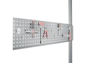 4045916048780 - Werkzeug-Lochplatte für Tischbreite 1500 mm f Serie Universal Profi alusilber RAL 9006