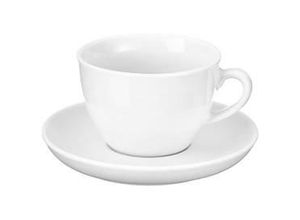 4007796026012 - Cappuccinotassen-Set BISTRO 6 Tassen & Unterassen jeweils 03 l H 71 mm Porzellan weiß
