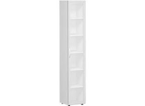 4038933075631 - Geramoebel Speed Office Aktenschrank ABS (Acrylnitril-Butadien-Styrol) Spanplatte 5 Fachböden 400 x 420 x 2160 mm Hellgrau