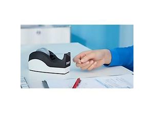 4042448463241 - Tischabroller Easy Cut® ORCA 19 mm x 33 m (B x L) inkl tesafilm® kristall-klar 19 mm x 10 m (B x L) ohne Lösungsmittel schwa 40