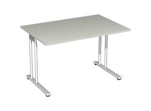 4038933430409 - Schreibtisch PALENQUE C-Fuß Rechteck B 1200 x T 800 x H 720 mm lichtgrau 4038933430409 - Schreibtisch PALENQUE C-Fuß Rechteck B 1200 x T 800 x H 720 mm lichtgrau