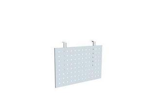 4038933054759 - Schreibtisch Sichtblende geeignet für Tische mit B 800 mm Lochraster alusilber