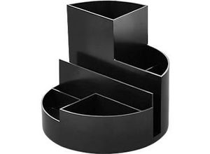 4002390087568 - Stifteköcher MAUL MAULrundbox eco 6 Fächer inkl Zettel- & Brieffach Ø 140 x H 125 mm 90 % Recycling-Kunststoff schwarz 4002390087568 - Stifteköcher MAUL MAULrundbox eco 6 Fächer inkl Zettel- & Brieffach Ø 140 x H 125 mm 90 % Recycling-Kunststoff schwarz
