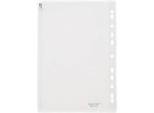 4250037430141 - Sichthülle FolderSys Gleitverschuss Abheftrand mit EURO-Lochung PVC-frei EVA-Folie transparent A4 10 Stück
