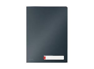 4002432125807 - Leitz® Sichthülle Cosy Privacy blickdicht A4 für bis zu 40 Blatt 3 Fächer & Beschriftungsschild 3 Stück grau