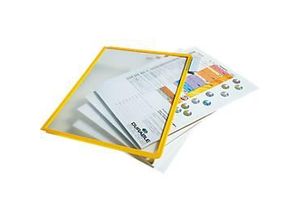 4005546100746 - Sichttafel SHERPA PP A4 farblosgelber Rahmen 4005546100746 DURABLE 5 Stück