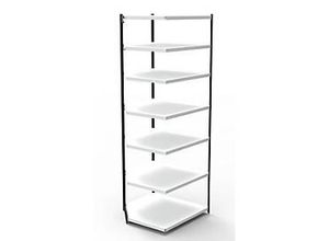 4044917037601 - Stahlregal PROGRESS 2000 Regalfeld ohne Rückwand H 2600 x B 1000 x T 300 mm Rahmen schwarz