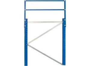 4004514287663 - Schulte Lagertechnik Diagonalstrebe für Rahmenfachwerke S625-A18 L 945 mm für Rahmentiefe 800 mm verzinkt