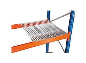 4058255069071 - Schulte Lagertechnik Holmbündig einlegbarer Gitterrost für Palettenregale B 3300 x T 800 mm für Holmtiefe 50 mm verzinkt 3 Stück 4058255069071 - Schulte Lagertechnik Holmbündig einlegbarer Gitterrost für Palettenregale B 3300 x T 800 mm für Holmtiefe 50 mm verzinkt 3 Stück