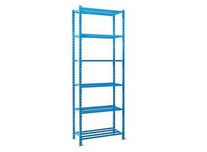 3612970793317 - Steckregal-Grundfeld mit Rohrgitterböden B 1010 x T 500 x H 3000 mm