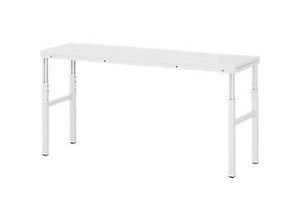 4040376889409 - Rau Basistisch Serie E manuell höhenverstellbar 22 mm Spanplatte mit Melaminbelag bis 450 kg B 1500 x T 900 x H 650-1000 mm lichtgrau 4040376889409 - Rau Basistisch Serie E manuell höhenverstellbar 22 mm Spanplatte mit Melaminbelag bis 450 kg B 1500 x T 900 x H 650-1000 mm lichtgrau