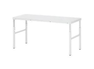 4040376889423 - Rau Basistisch Serie E manuell höhenverstellbar 22 mm Spanplatte mit Melaminbelag bis 450 kg B 1800 x T 900 x H 650-1000 mm lichtgrau 4040376889423 - Rau Basistisch Serie E manuell höhenverstellbar 22 mm Spanplatte mit Melaminbelag bis 450 kg B 1800 x T 900 x H 650-1000 mm lichtgrau