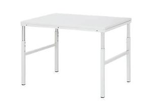 4040376889287 - Rau Basistisch Serie E manuell höhenverstellbar 22 mm Spanplatte mit Melaminbelag bis 450 kg B 1000 x T 700 x H 650-1000 mm lichtgrau 4040376889287 - Rau Basistisch Serie E manuell höhenverstellbar 22 mm Spanplatte mit Melaminbelag bis 450 kg B 1000 x T 700 x H 650-1000 mm lichtgrau