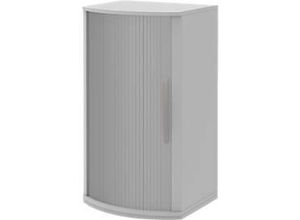 4004479540100 - Rollladen-Schiebetürenschrank BARI 3 OH 2 Böden Griff rechts B 600 x T 530 430 x H 1117 mm hellgrau