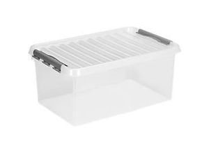 8711112797505 - helit the q-line Aufbewahrungsbox mit Deckel glasklar Lebensmittelechte stapelbare Kunststoffbox mit Klickverschluss 1 Box 45 Liter 8711112797505 - helit the q-line Aufbewahrungsbox mit Deckel glasklar Lebensmittelechte stapelbare Kunststoffbox mit Klickverschluss 1 Box 45 Liter
