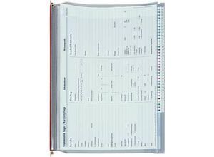 4052301505001 - BOI 2-Deckel-Planettentasche Messingaufhängung DIN A4 Formularklemmleiste & Gewebestreifenverstärkung grau rot 4052301505001 - BOI 2-Deckel-Planettentasche Messingaufhängung DIN A4 Formularklemmleiste & Gewebestreifenverstärkung grau rot